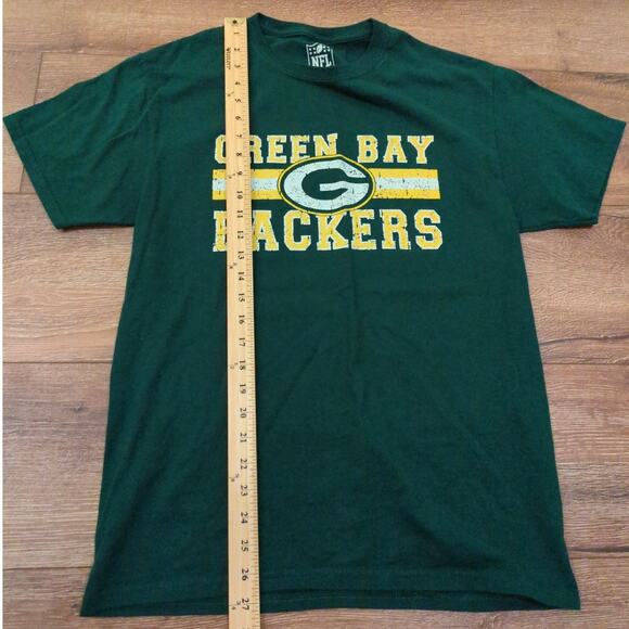 NFL Green Bay Packers Men's Medium Short Sleeve Shirt Wisconsin Green Football - Picture 4 of 6